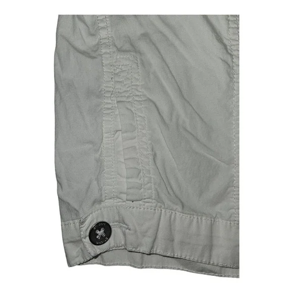 Chico's Capri Pants 2 Crop Women's White Cargo Pockets Casual Preppy - Picture 7 of 10